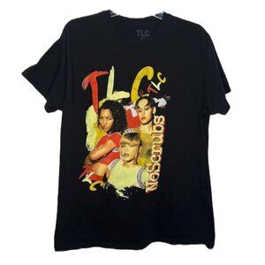 TLC No Scrubs Short Sleeve Graphic tee T-Shirt T-Boz, Chilli & Left Eye size XL